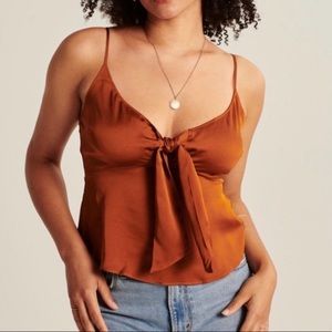 NWOT burgundy satin cami from Aberrant and Fitch